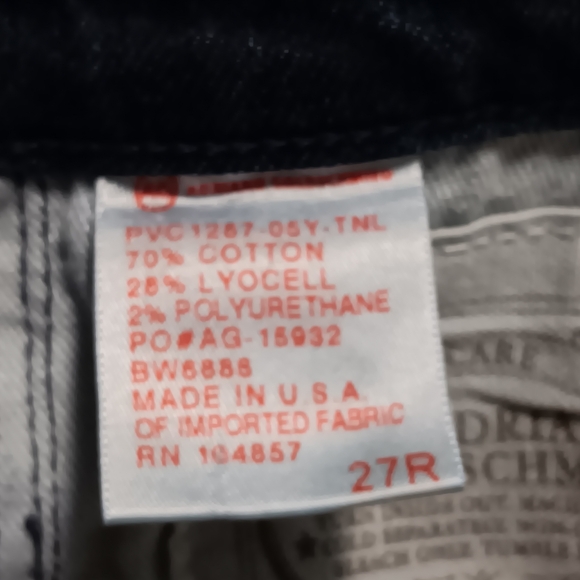 ag ADRIANO GOLDSCHMIED Angelina Petite Bootcut 49 button jeans, 27R - Picture 16 of 16